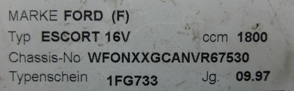 Stacyjka Zapłonowa Ford Escort 93AB3675