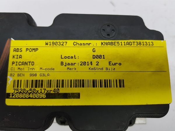 Pompa Abs Kia Picanto 58910-1Y300 61589-44200 1Y589-30100 Mobis