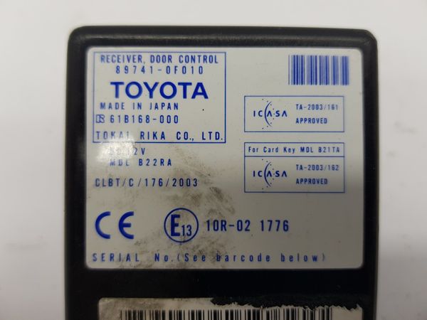 Sterownik Moduł Toyota 89741-0F010 61B168-000 Tokai Rika