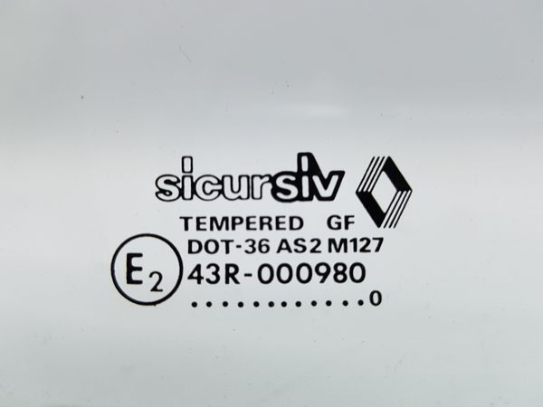 Szyba Drzwi Prawy Tył Renault 19 7700780541 1990r Sicursiv