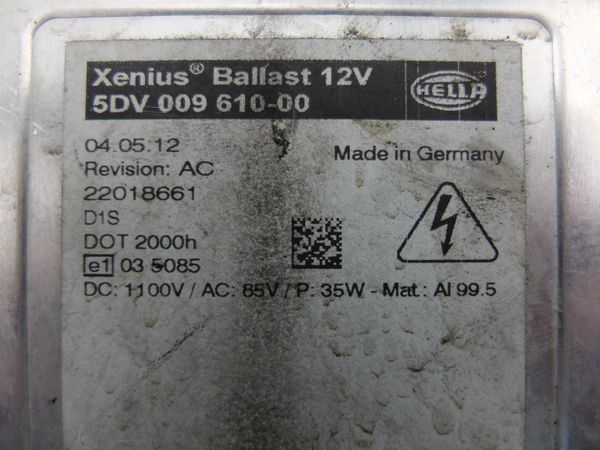 Przetwornica Xenon 5DV009610-00 Xenius Ballast D1S Hella