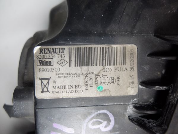 Reflektor Prawy Renault Laguna II Lift 8200354743