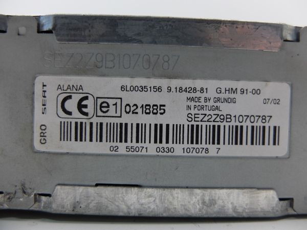 Radio Cd Seat Ibiza 6L0035156 9.18428-81 ALANA