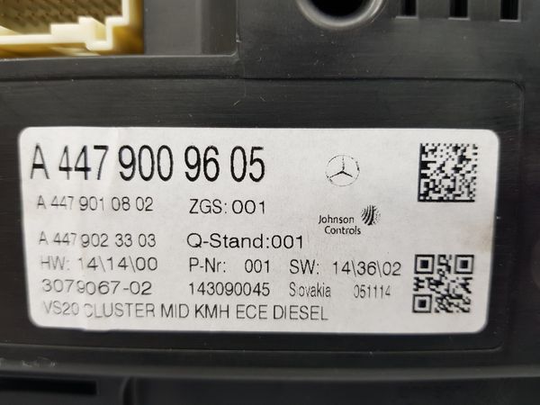 Licznik Obrotomierz Mercedes Vito A4479009605 Johnson Controls