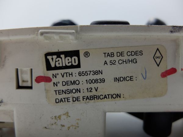 Panel Nawiewu Megane 655738N 7701209442 Renault Valeo 10786