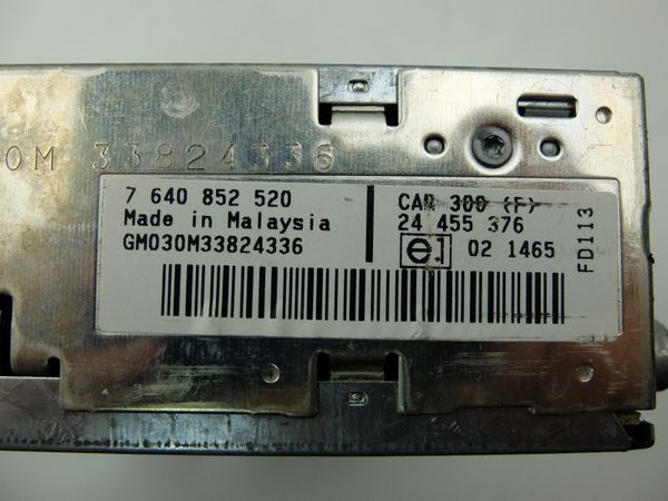 Radio Kasetowe Opel 24455376 CAR300 2F2 Blaupunkt 1128