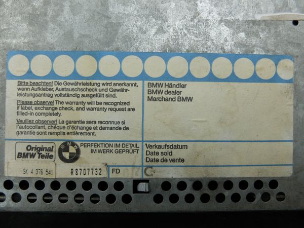 Radio Kasetowe BMW Business RDS 7643838340 Blaupunkt