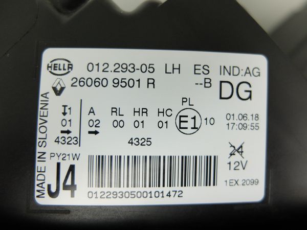 Reflektor Lewy Scenic 4 260609501R Renault Hella 0km