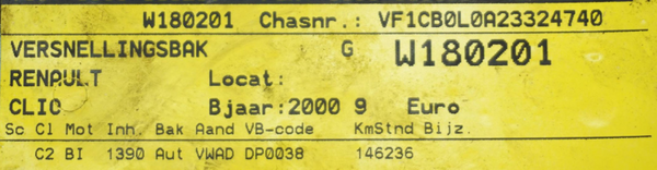 Skrzynia Biegów Automatyczna DP0038M 7711134335 Renault Clio 2 1.4 8V