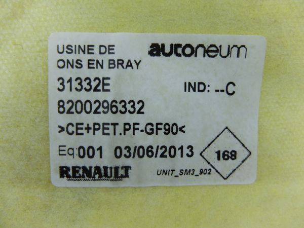 Wygłuszenie Ściany Grodziowej Clio 3 8200296332 Renault