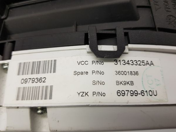 Licznik Volvo V60 V70 31343325AA 69799-610U Yazaki