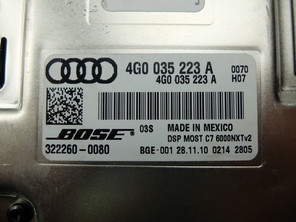 Wzmacniacz Audio Audi 4G0035223A 322260-0080 BOSE