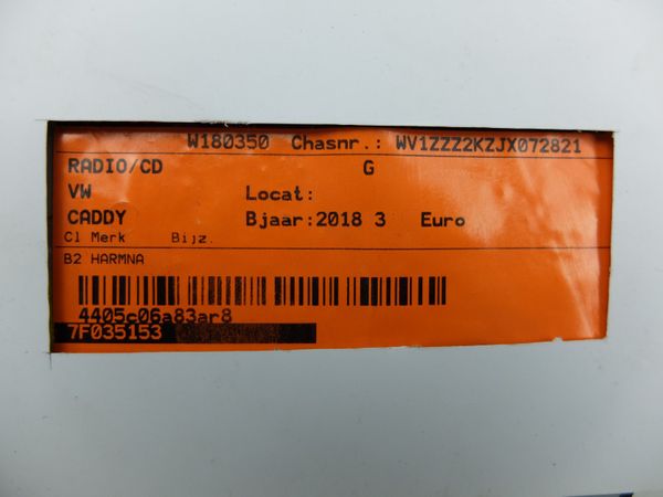 Radio USB Volkswagen 7F0035153 MIB Global Entry Harman
