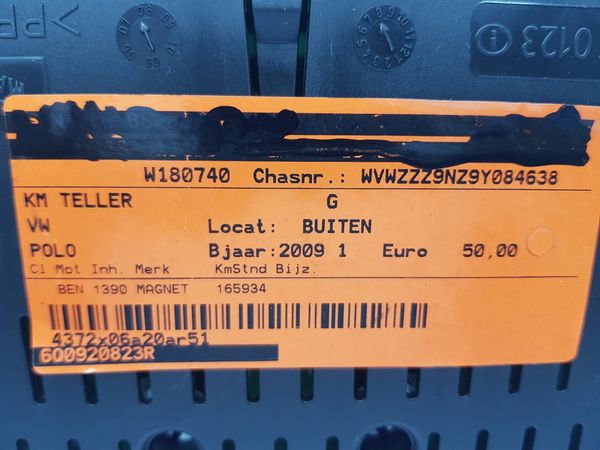 Licznik VW Polo 6Q0920823R 503001590902 