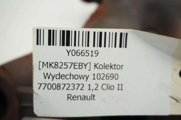 Kolektor Wydechowy 102690 7700872372 1,2 Clio II Renault