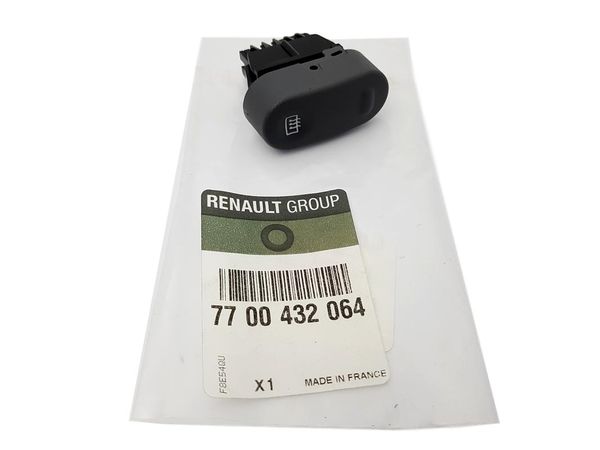 Przełącznik Ogrzewania Szyby Oryginał Renault Clio II 7700432064 