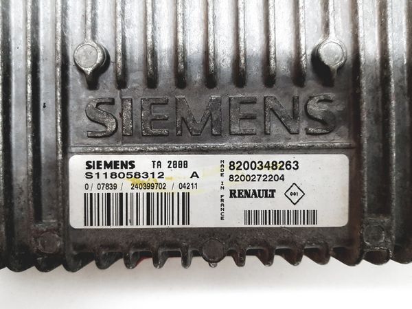 Sterownik S118058312A 8200348263 8200272204 Renault Siemens 10456