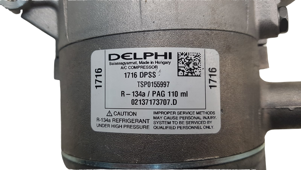 Kompresor Klimatyzacji TSP0155997 1716DPSS Delphi VW Audi Nowy Oryginał
