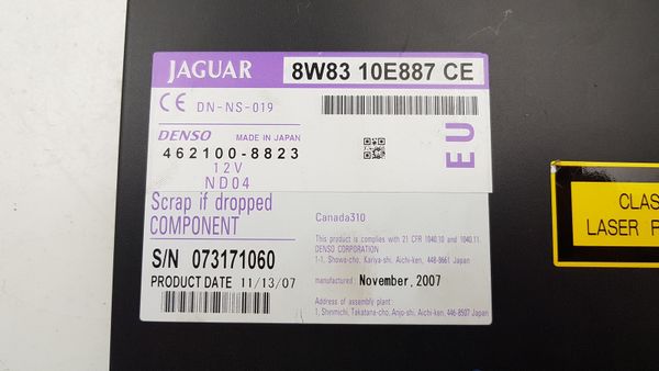 Nawigacja DVD Jaguar XF 462100-8823 8W8310E887CE
