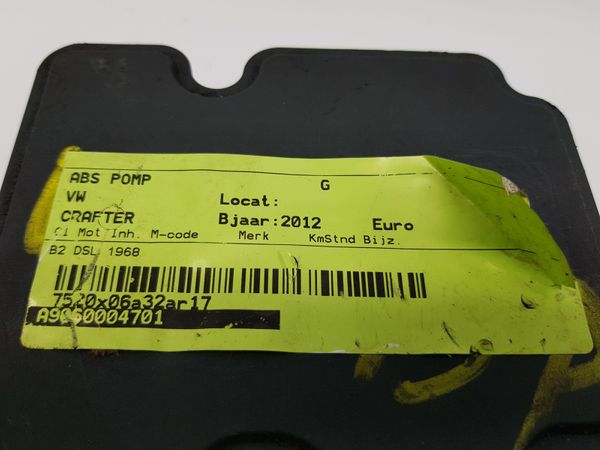 Pompa Abs Crafter Sprinter A9069004701 0265242717 Bosch