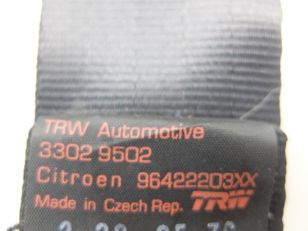 Pas Bezpieczeństwa Prawy Tył Citroen C2 96422203XX