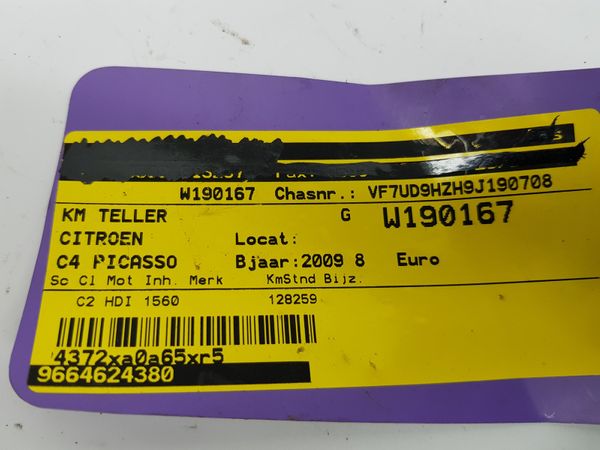 Licznik Obrotomierz Citroen C4 Picasso 9665578280 9664624380 JC