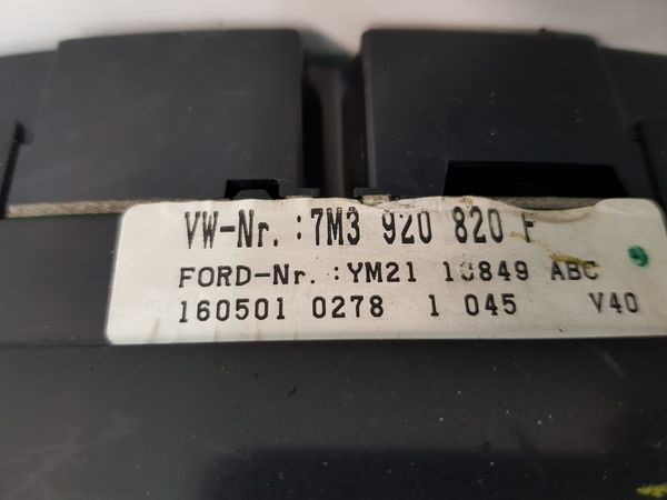 Licznik VW Sharan 7M3920820F 110080031009