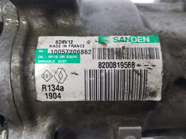 Kompresor Klimatyzacji Renault Clio 3 Twingo 2 8200819568 1.2 16V Sanden