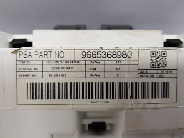 Licznik Obrotomierz Citroen C5 9665368980 