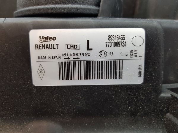 Reflektor Lewy 7701069734 Modus Renault Valeo