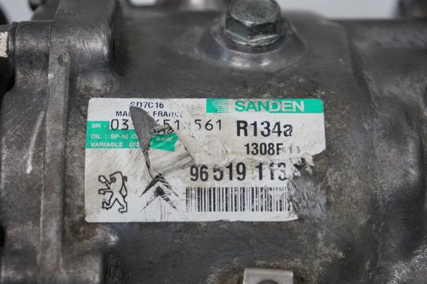 Kompresor Klimatyzacji 9651911380 SD7C16 1308F Sanden 2,0 hdi Citroen Peugeot 