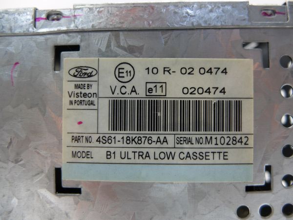 Radio Kasetowe Ford 4S61-18K876-AA B1 Ultra Low Cassette