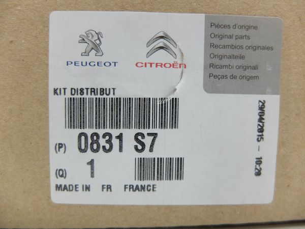 Zestaw Paska Rozrządu Oryginał Citroen Peugeot Xantia Zx 306 406 1.8 16V 0831S7