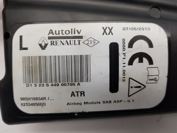 Poduszka Airbag Fotela Lewego Clio 4 985H16834R Renault