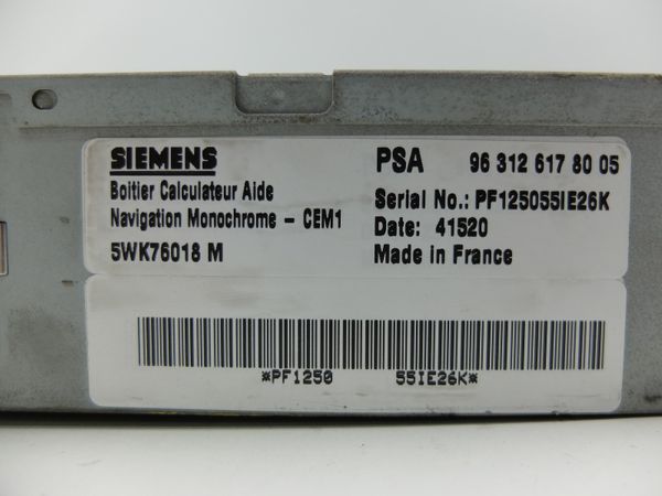 Nawigacja 9631261780 5WK76018 Citroen Peugeot Siemens