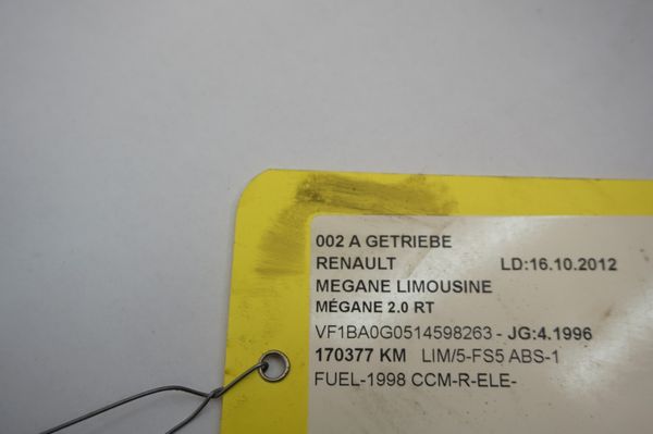Skrzynia Biegów JB3143 2,0 8v Renault Megane 170000km 7701352788