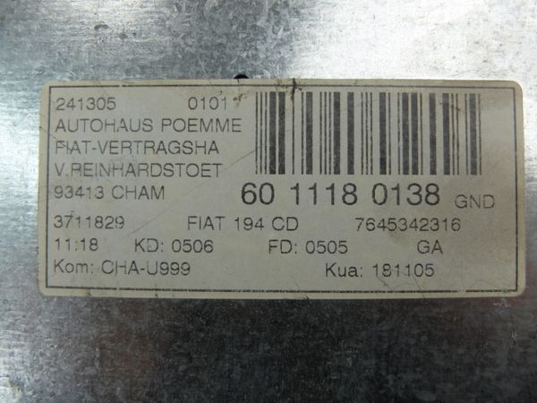 Radio Cd Fiat Croma 7645342316 194 CD Blaupunkt