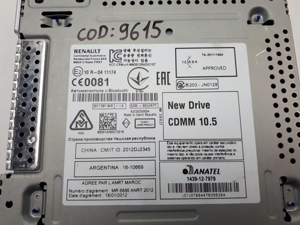 Radio Cd Mp3 BT USB Renault Megane 3 Scenic 3 281159184R 0km